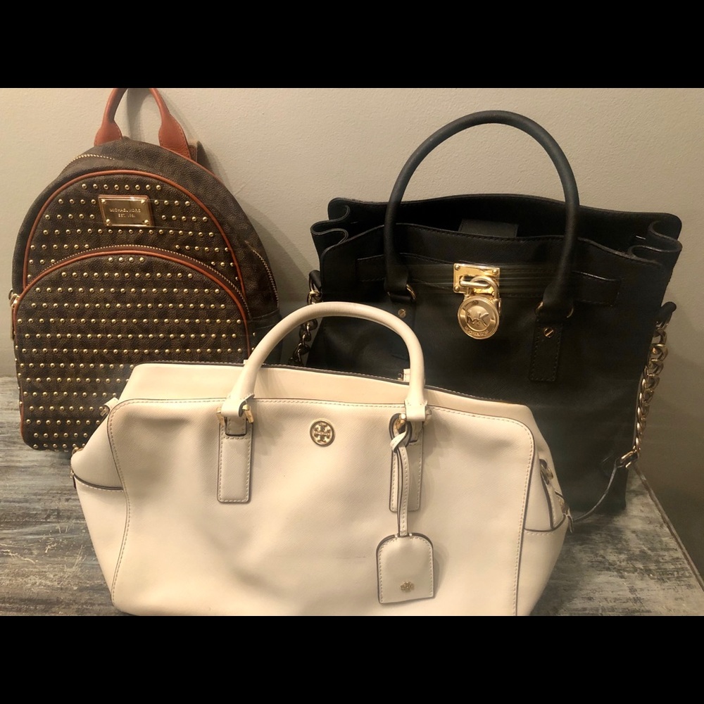 Assortment of bags. MK and Tory Burch.